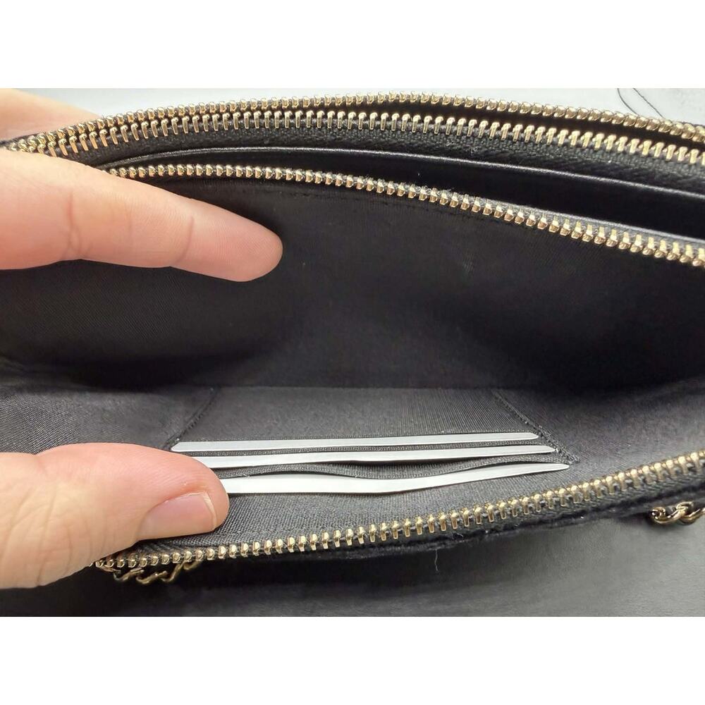 Chanel Quilted Pearl Double Zip Clutch W/ Chain SPB-MS 363036 - Picture 13 of 15
